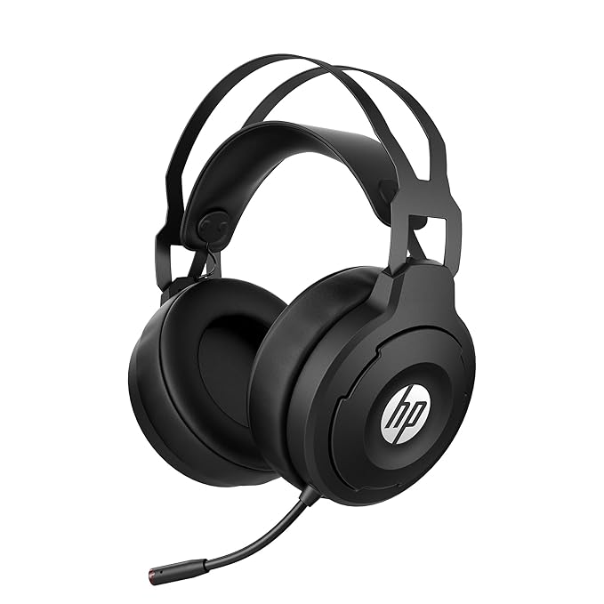 HP X1000 Wireless USB Over Ear Gaming Headphones with 7.1 Surround Sound with Mic/ 50 mm Drivers/ 20 Hours of Battery life/7HC43AA (Black)