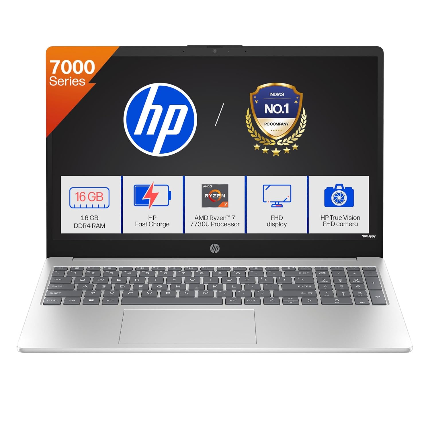 HP Laptop 15-fc0761AU , Silver